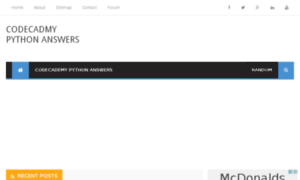Codecademy-python-answers.blogspot.in thumbnail