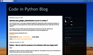 Codeinpython.blogspot.pt thumbnail