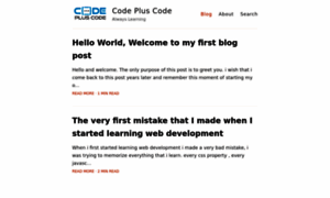 Codepluscode.com thumbnail