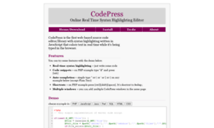Codepress.sourceforge.net thumbnail