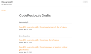 Coderecipez.roughdraft.io thumbnail