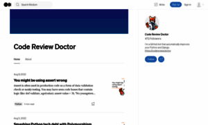 Codereviewdoctor.medium.com thumbnail
