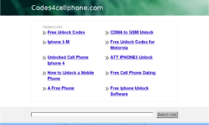 Codes4cellphone.com thumbnail