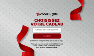 Codesforgifts2018.fr thumbnail