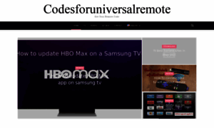 Codesforuniversalremote.com thumbnail