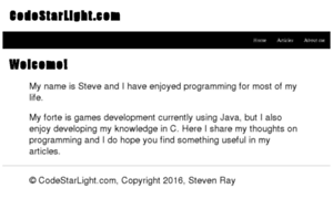 Codestarlight.com thumbnail