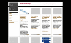 Codewithlogic.wordpress.com thumbnail