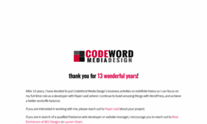 Codewordmediadesign.com thumbnail