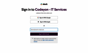 Codeyon-itservices.slack.com thumbnail