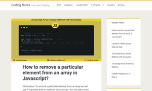 Coding-notes.com thumbnail
