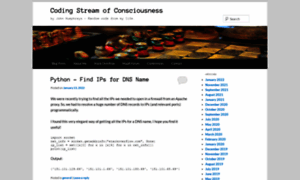 Coding-stream-of-consciousness.com thumbnail