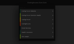 Codingforums.com.com thumbnail