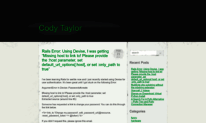 Codytaylor.org thumbnail