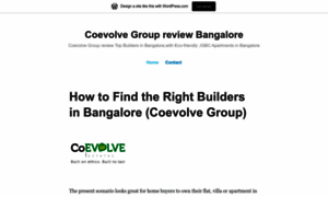 Coevolvegroupreviewbangalore.wordpress.com thumbnail