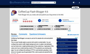 Coffeecup-flash-blogger.software.informer.com thumbnail