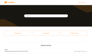 Coinpark.zendesk.com thumbnail