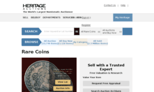 Coins.heritagegalleries.com thumbnail