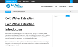 Cold-water-extraction.com thumbnail