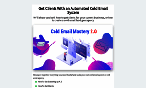 Coldemailmastery.com thumbnail