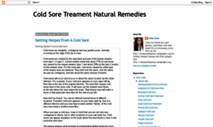 Coldsoretreamentnaturalremedies.blogspot.com thumbnail