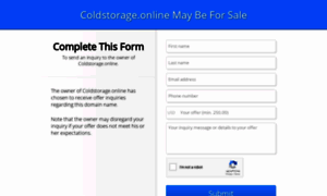 Coldstorage.online thumbnail