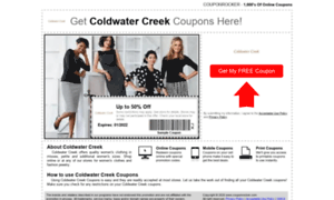 Coldwatercreek.couponrocker.com thumbnail