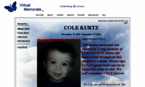 Cole-kurtz.virtual-memorials.com thumbnail