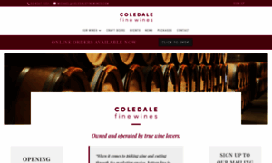 Coledalefinewines.com thumbnail