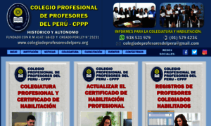 Colegiodeprofesoresdelperu.org thumbnail