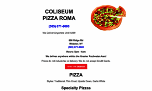 Coliseumpizzaroma.com thumbnail