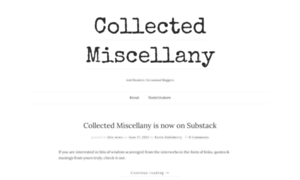 Collectedmiscellany.com thumbnail