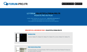 Collectifca.forum-pro.fr thumbnail