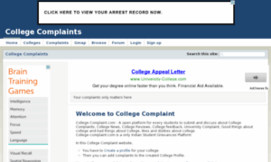 College-complaint.com thumbnail