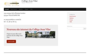 College-jeanvilar-villetaneuse.fr thumbnail