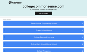 Collegecommonsense.com thumbnail