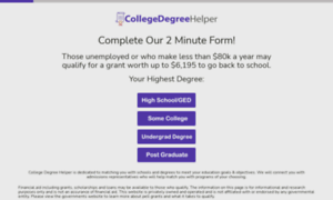 Collegedegreehelper.com thumbnail
