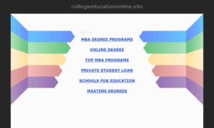 Collegeeducationonline.site thumbnail