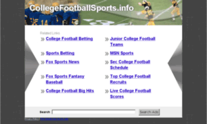 Collegefootballsports.info thumbnail