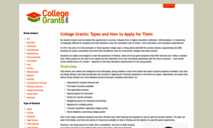 Collegegrants.org thumbnail