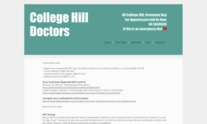 Collegehilldoctors.co.nz thumbnail