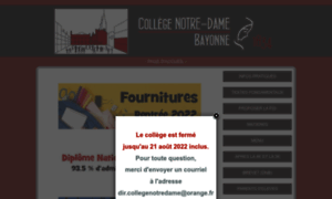 Collegenotredamebayonne.com thumbnail