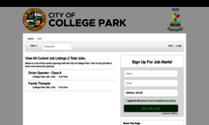 Collegeparkmd.applicantpool.com thumbnail