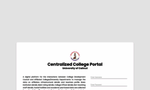 Collegeportal.uoc.ac.in thumbnail