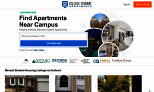 Collegestudentapartments.com thumbnail