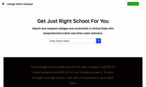 Collegetuitioncompare.com thumbnail