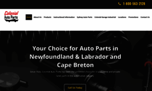 Colonialautoparts.ca thumbnail