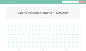 Colonialhills.info thumbnail