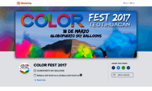 Color-fest-2017.boletia.com thumbnail