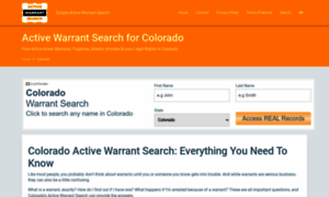 Colorado.activewarrantsearch.today thumbnail