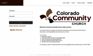 Coloradocommunity.ccbchurch.com thumbnail